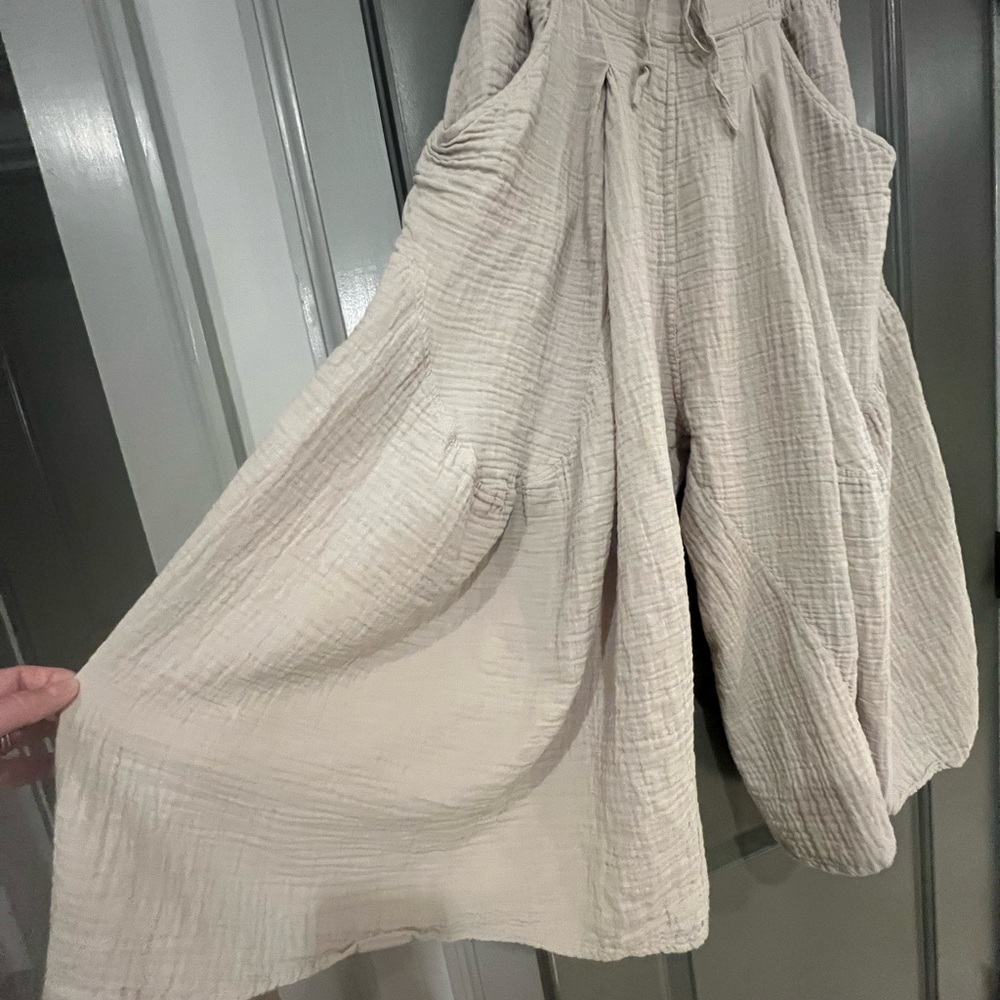 Paper Lace Gauze Palazzo Pants - Picture 3 of 6
